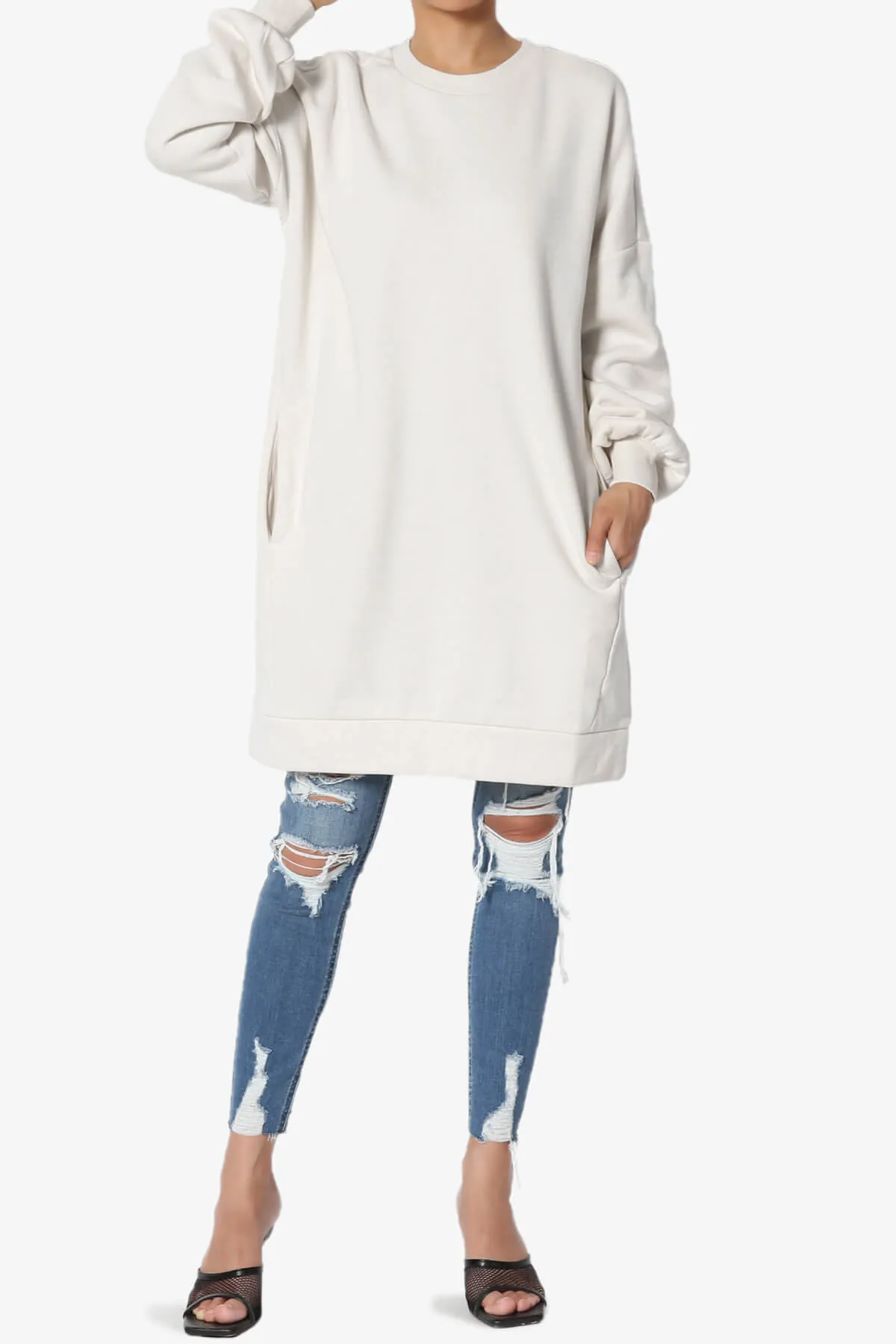 Accie Crew Neck Tunic Sweatshirt