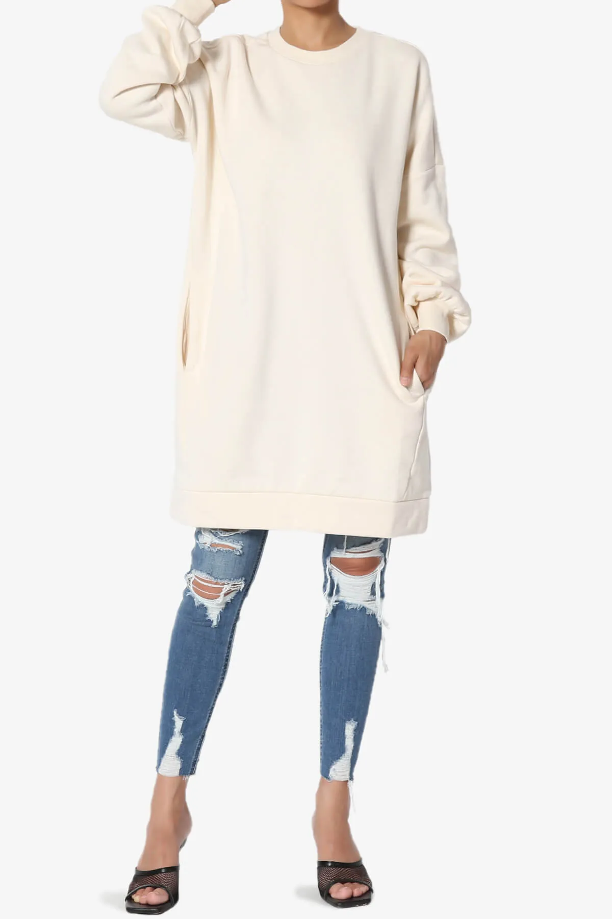 Accie Crew Neck Tunic Sweatshirt