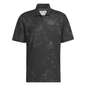 Adicross Polo Print Design with Chest Pocket Black - SS24