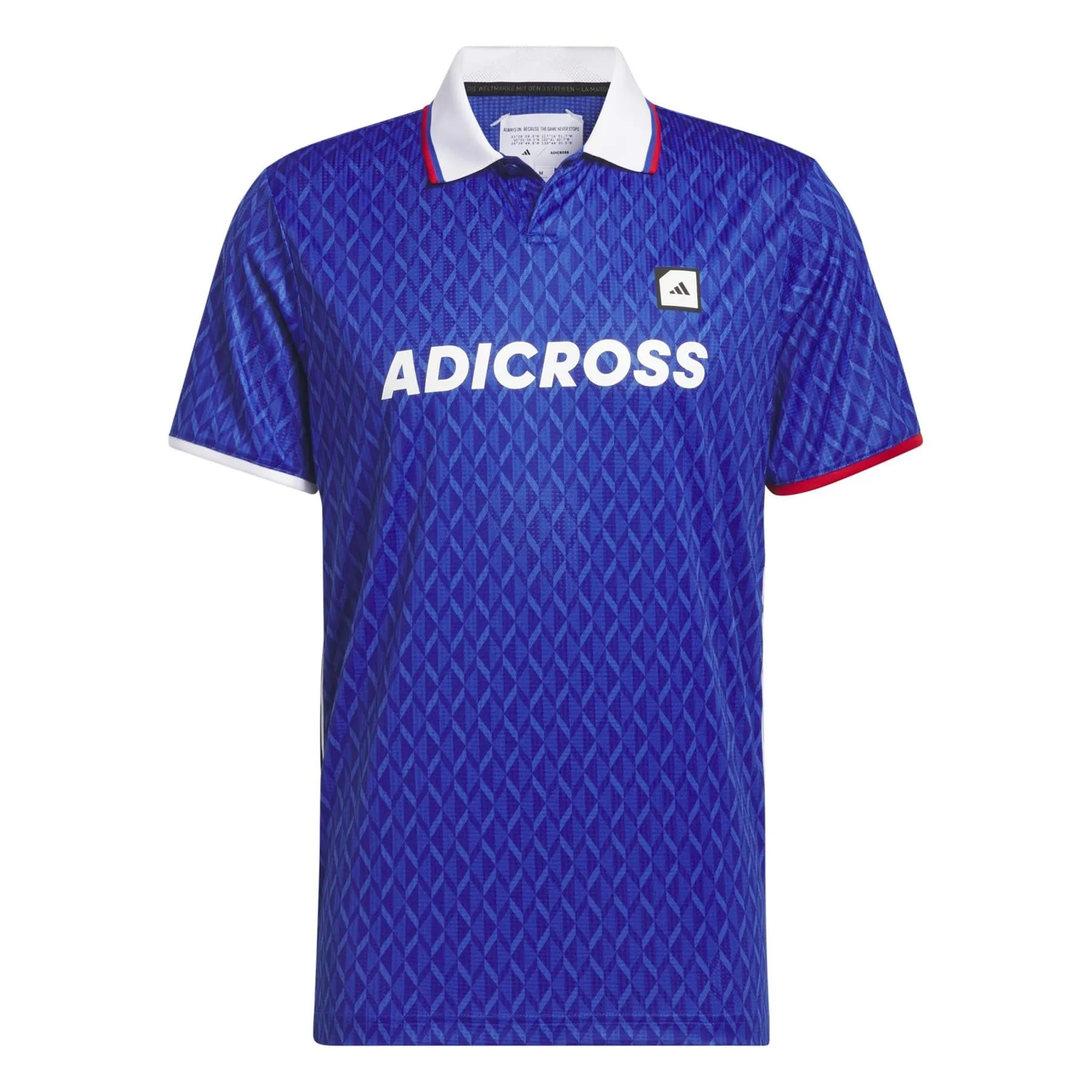 Adicross Tipped Collar Polo Team Royal Blue - SS24