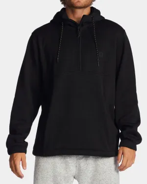 A/Div Boundary Hooded Half-Zip Pullover - Black Heather