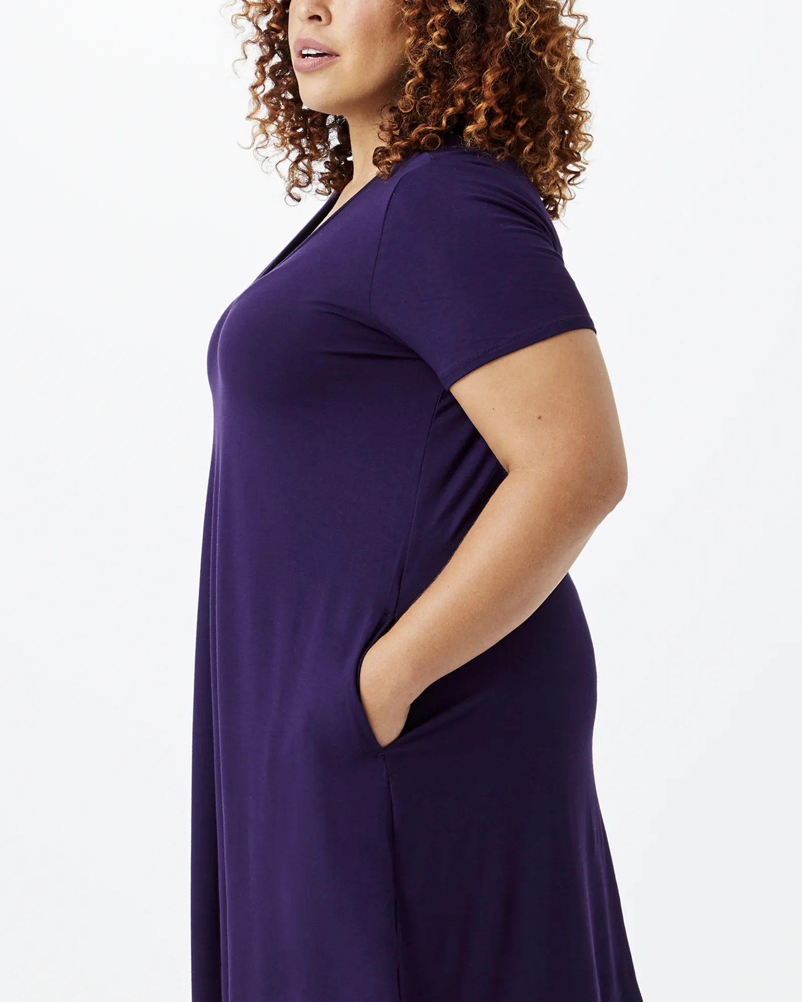 Aelia T-Shirt Dress | Purple