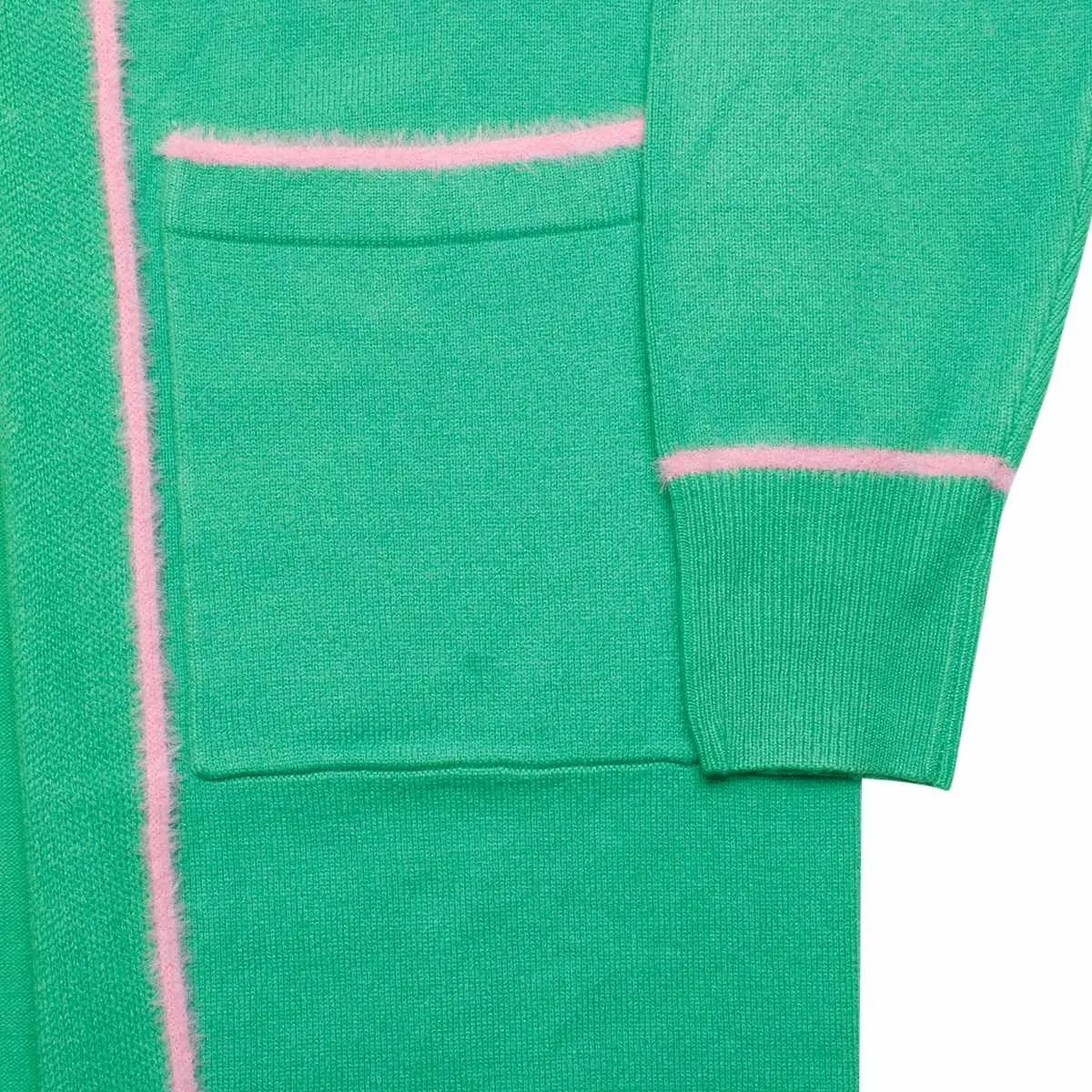 AKA Alpha Kappa Alpha Cardigan Sorority Large Green Long Duster Cardigan