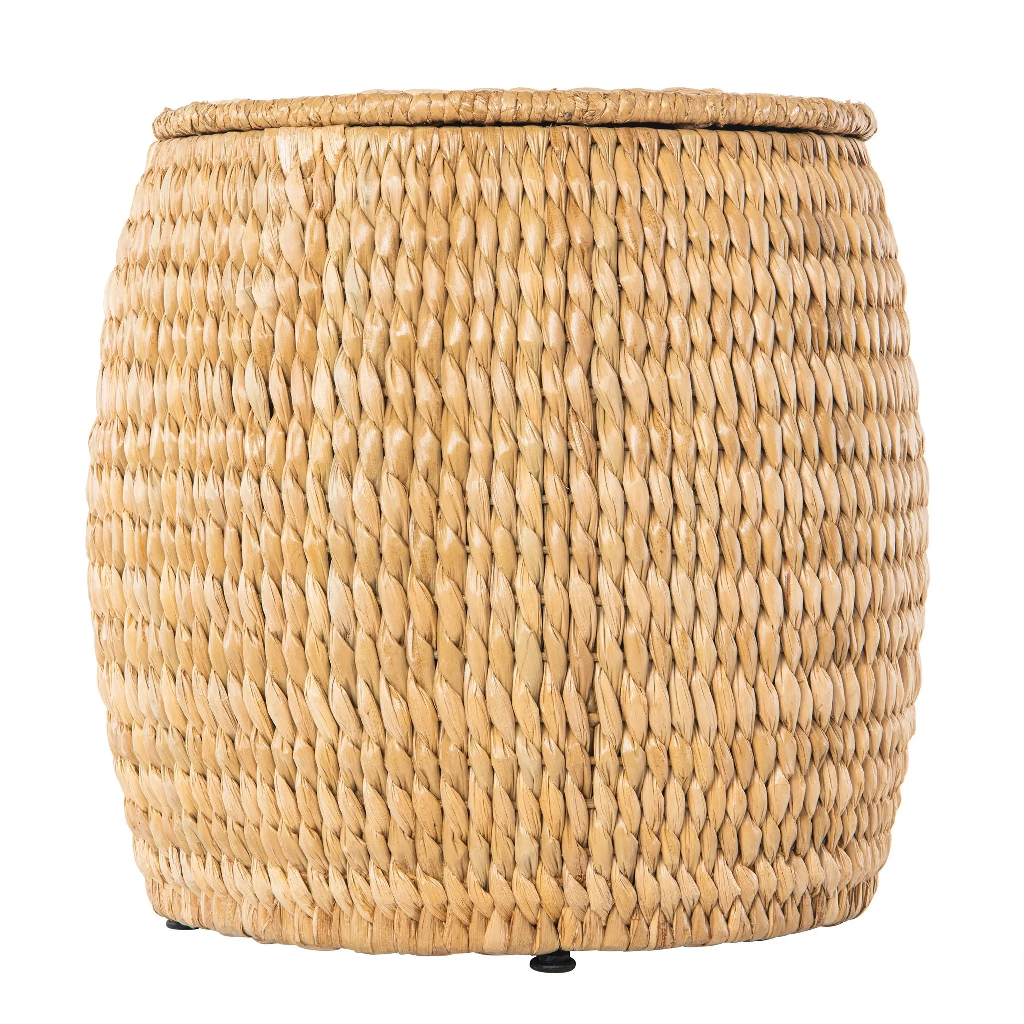 Barrel Sea Grass Decortive Storage Stool & Side Table, Natural