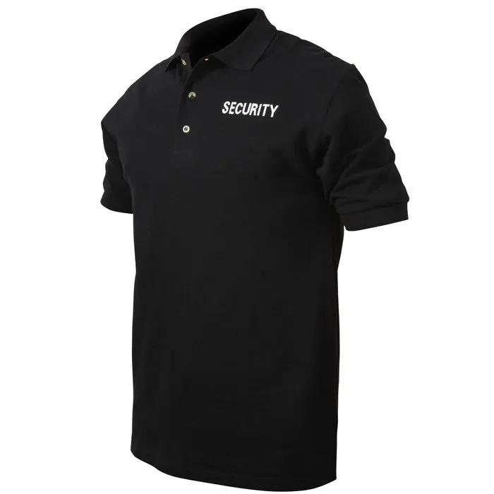 Black - Two Sided Law Enforcement SECURITY Golf Shirt