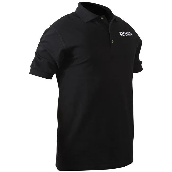 Black - Two Sided Law Enforcement SECURITY Golf Shirt