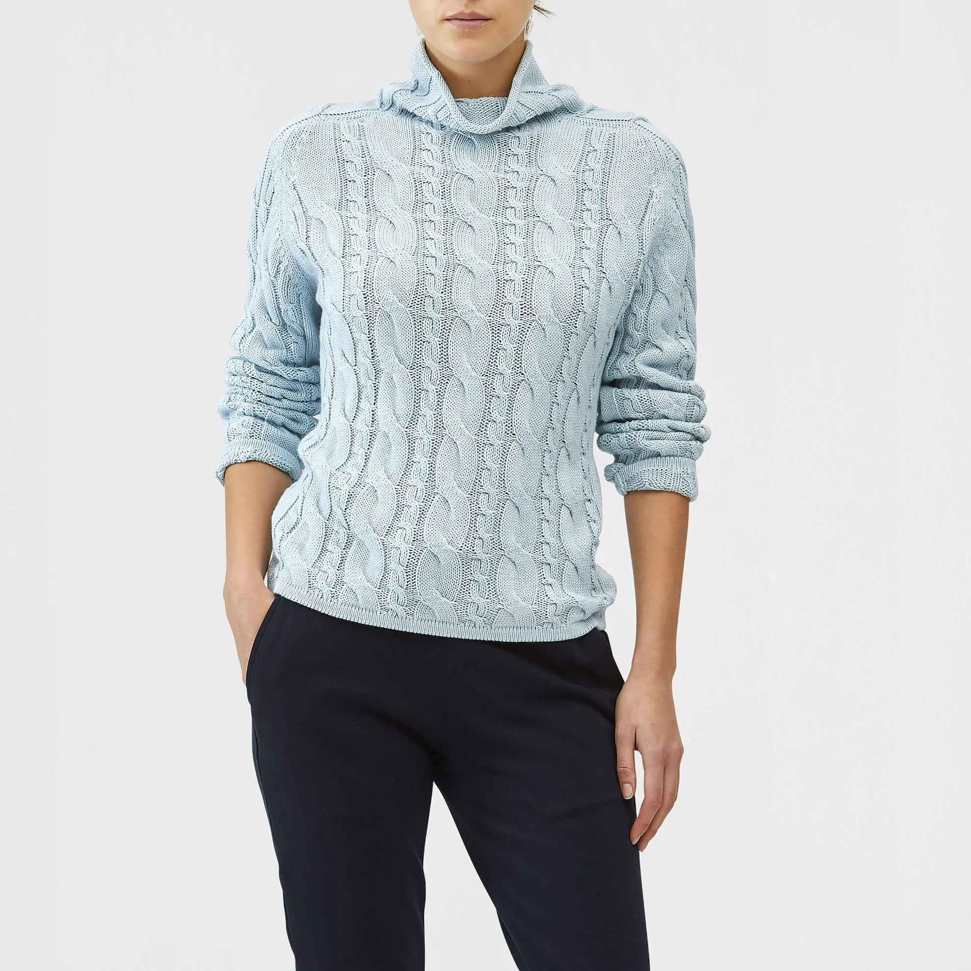 Cable Knit Rollneck Sweater