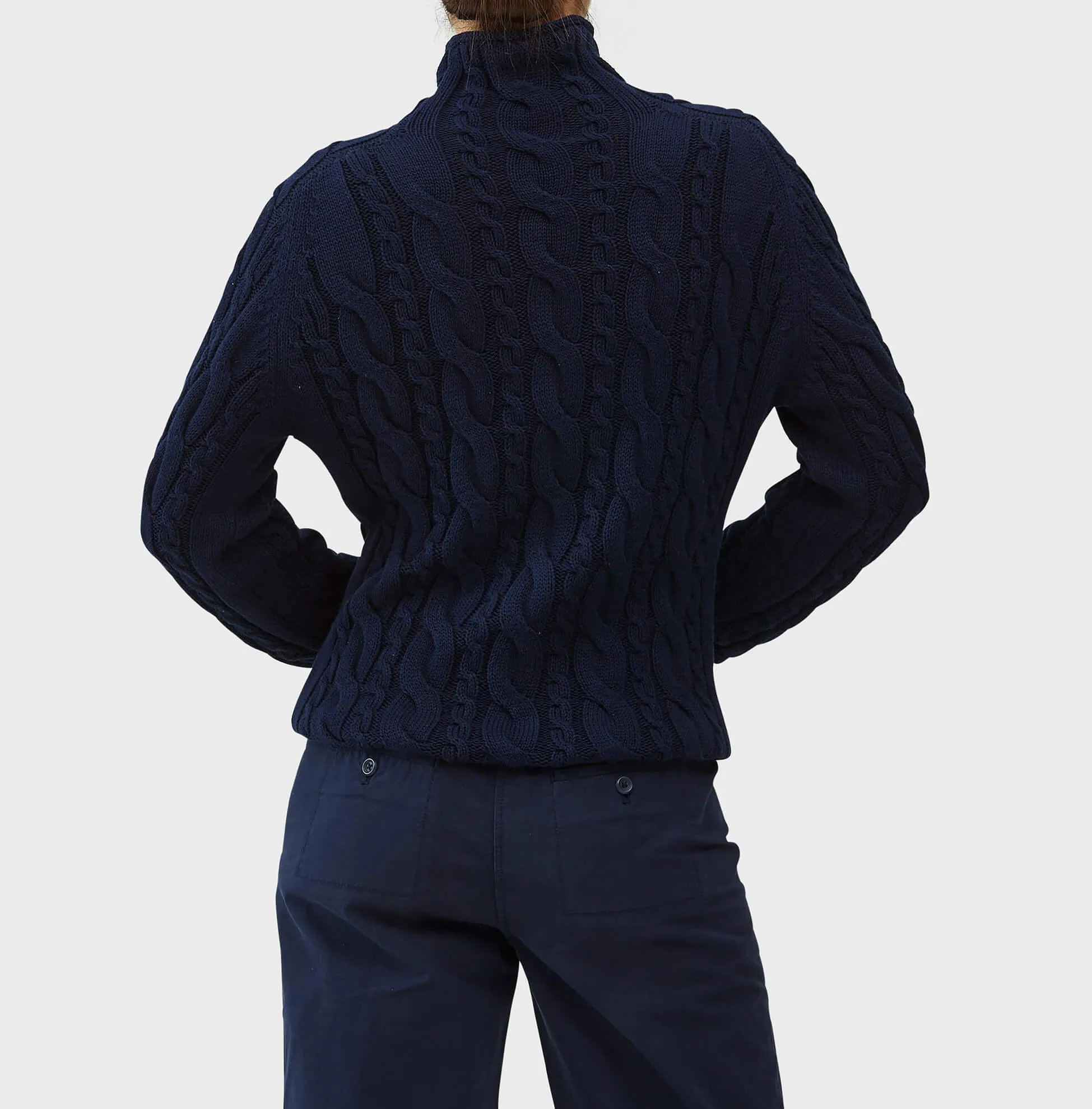 Cable Knit Rollneck Sweater