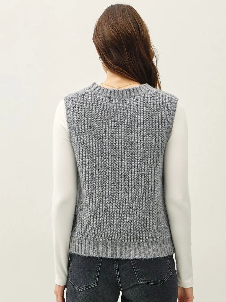 Chunky Ribbed Sweater Vest