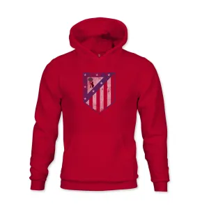 Club Atlético de Madrid Color Badge Youth Fleece Pullover Hoodie - Red