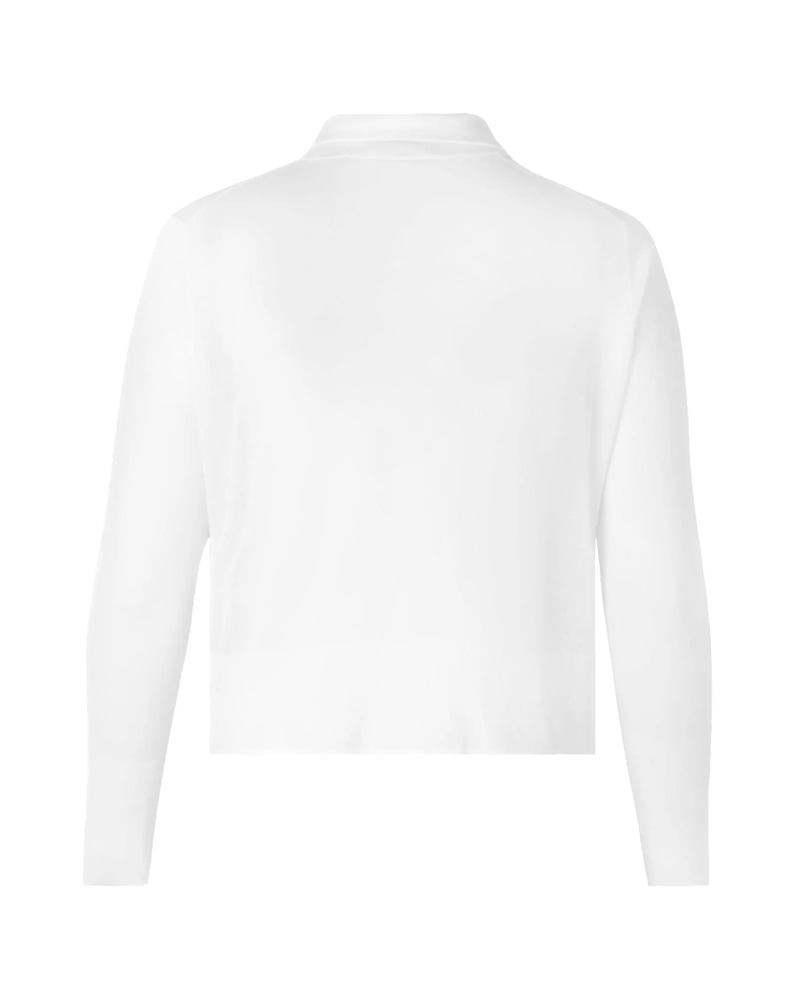 Collared Long Sleeve Sweater | WHITE