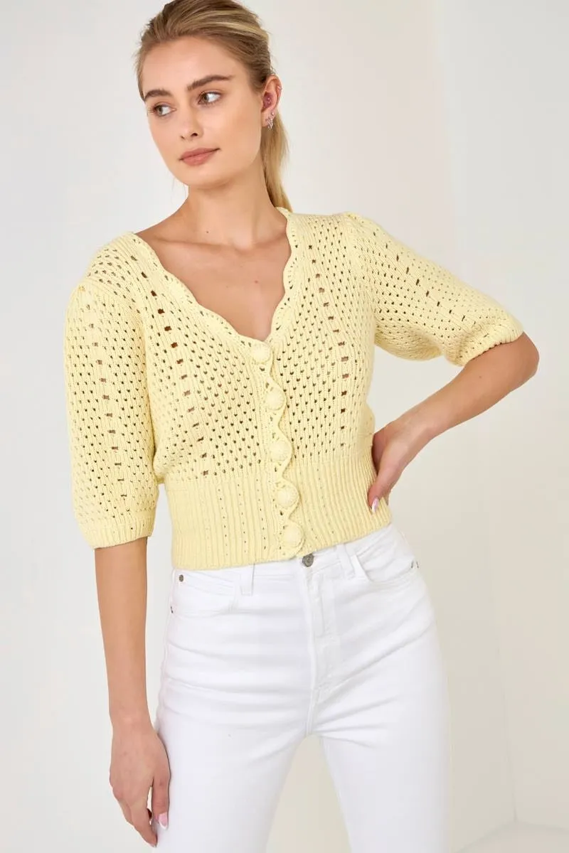 Crochet Cropped Cardigan