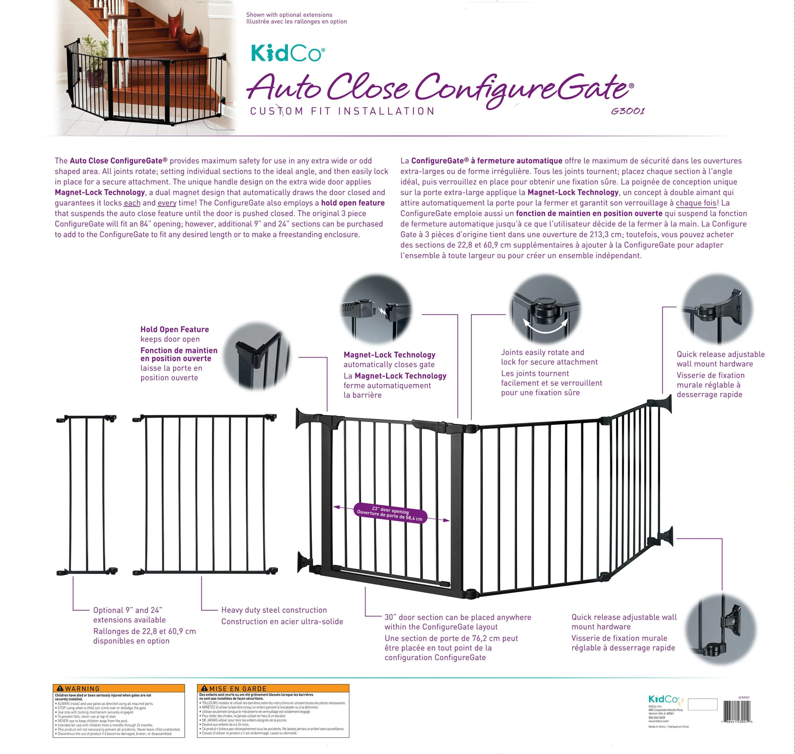 Custom Fit Auto Close ConfigureGate® (30" Door)