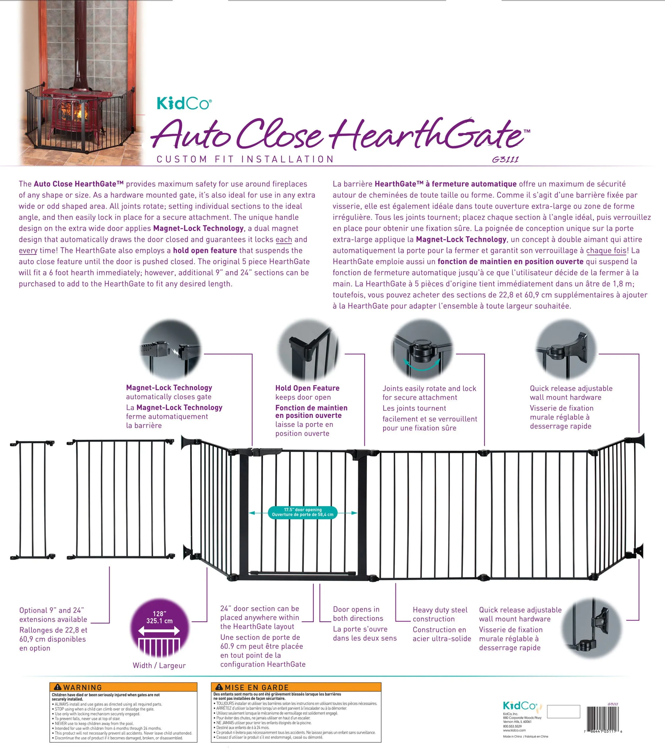 Custom Fit Auto Close HearthGate (G3111)