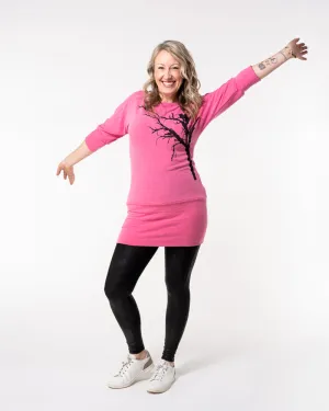 Dania Tunic - Cat and Squirrel - Pink - Sale