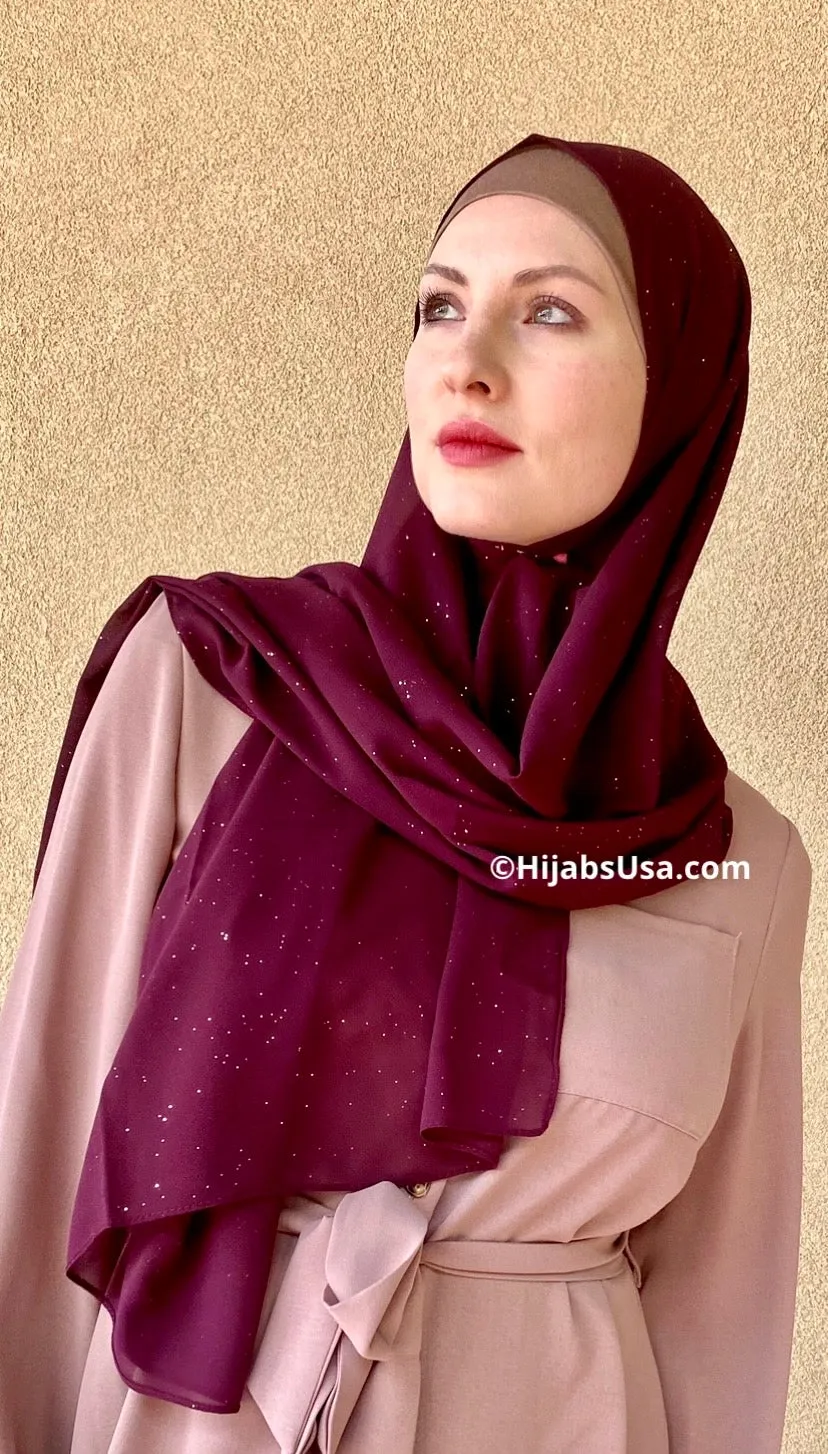 Diamond Dust Chiffon Shawl