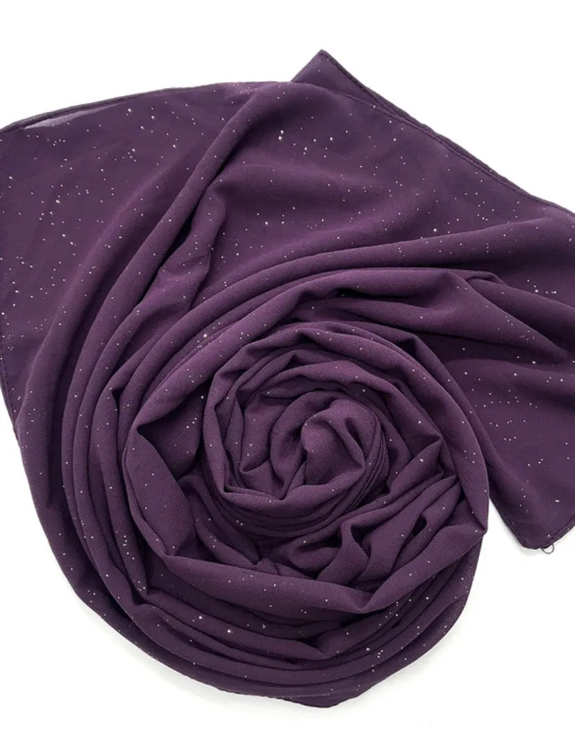 Diamond Dust Chiffon Shawl