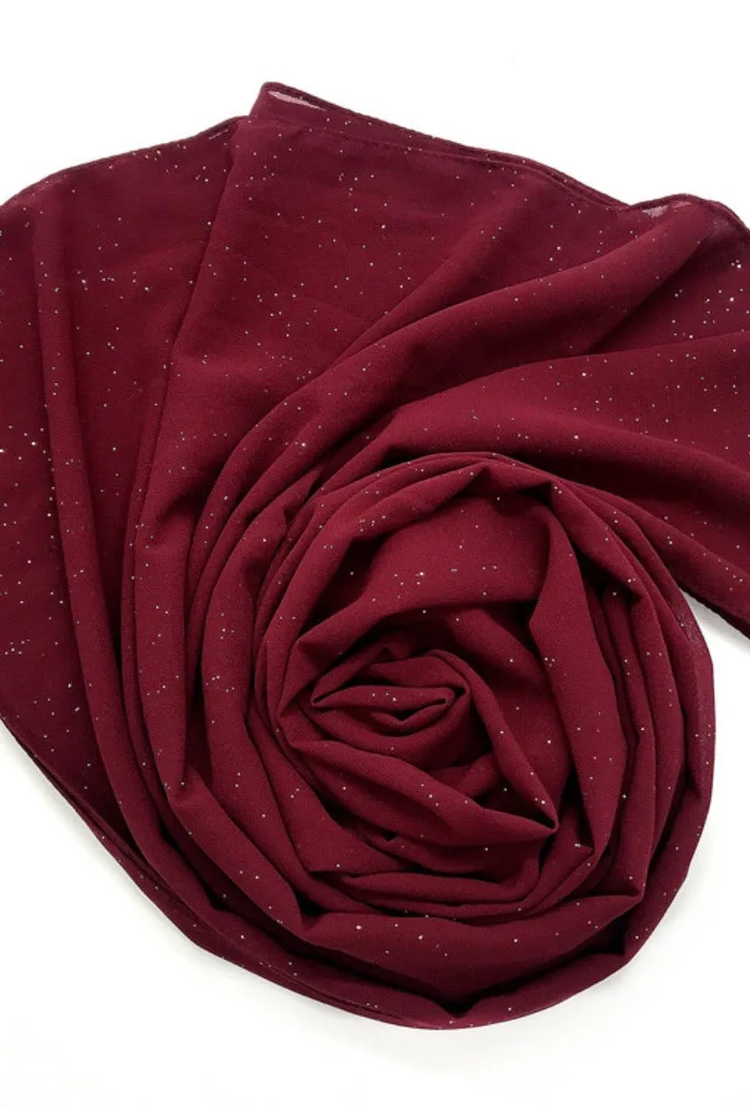 Diamond Dust Chiffon Shawl