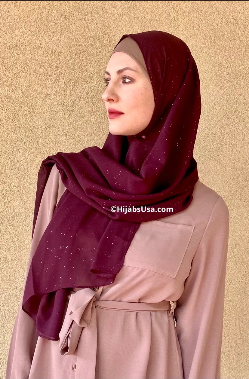 Diamond Dust Chiffon Shawl