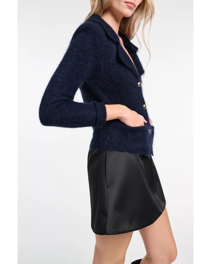 Dorothee Schumacher Fluffy Statements Knit Blazer Style Cardigan