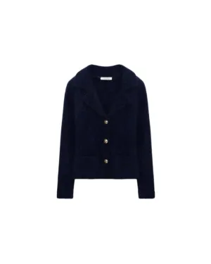 Dorothee Schumacher Fluffy Statements Knit Blazer Style Cardigan