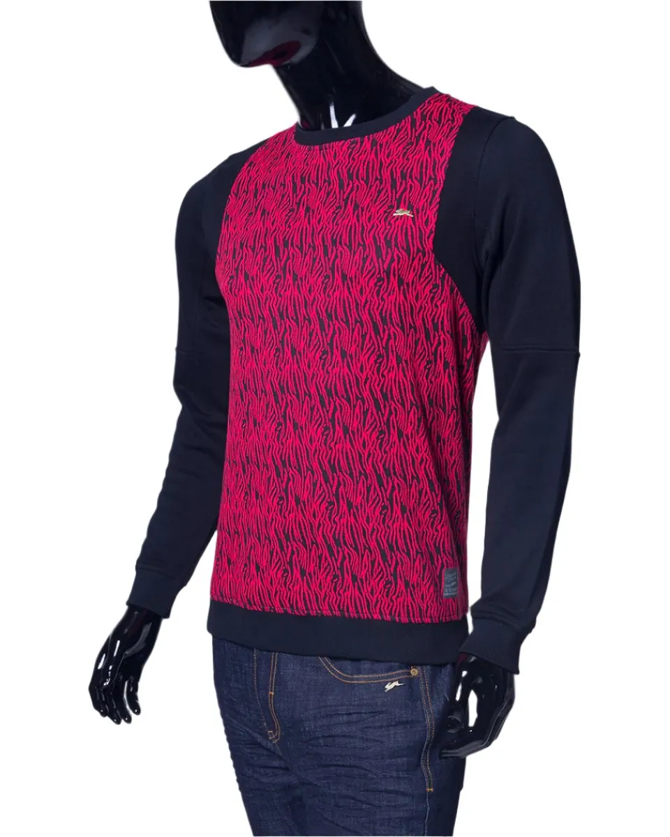 Dutton | Long Sleeve Textured Knit Crew Neck Pullover