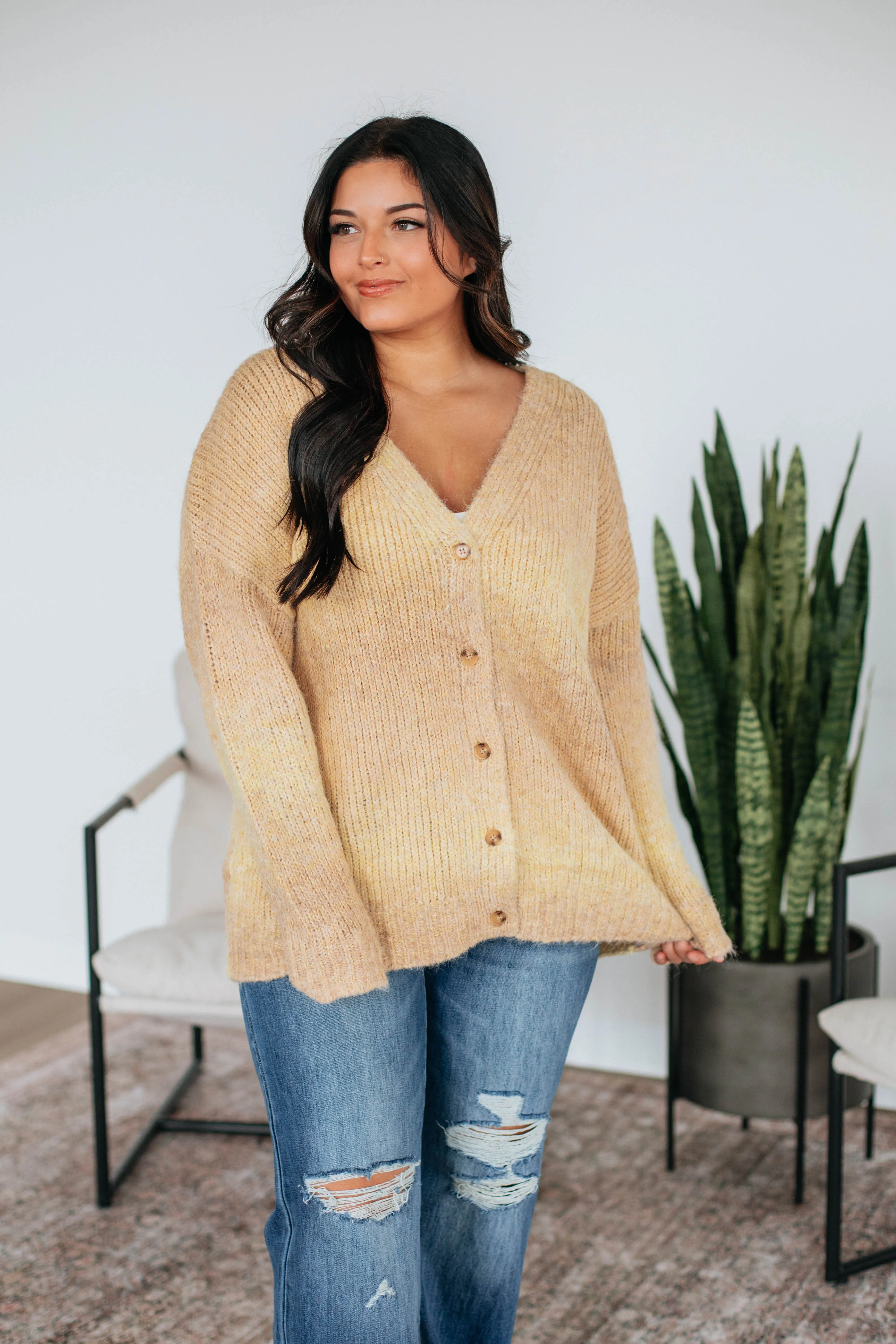 Elsie Knit Cardigan - Buttercream