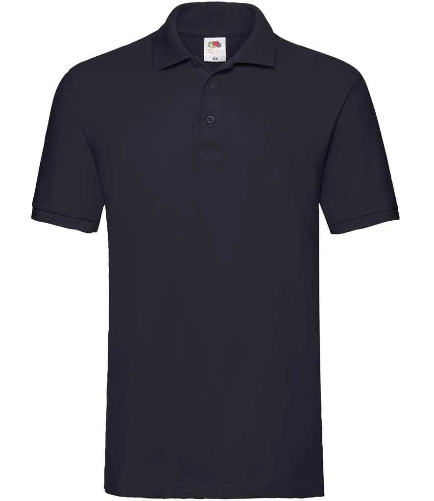 Fruit of the Loom Premium Cotton Pique Polo Shirt - Dark Colours