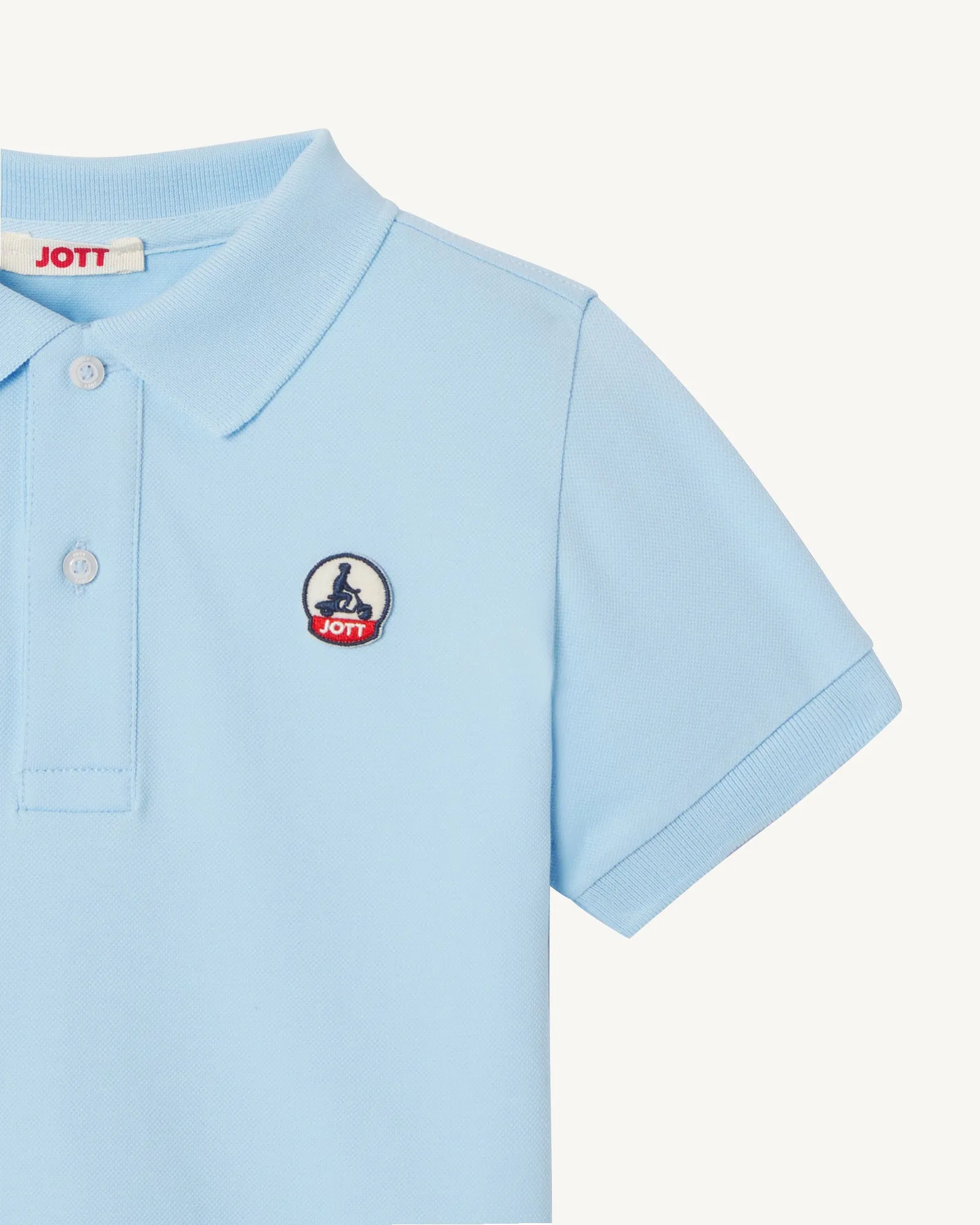 Heaven blue Salvador children's polo shirt