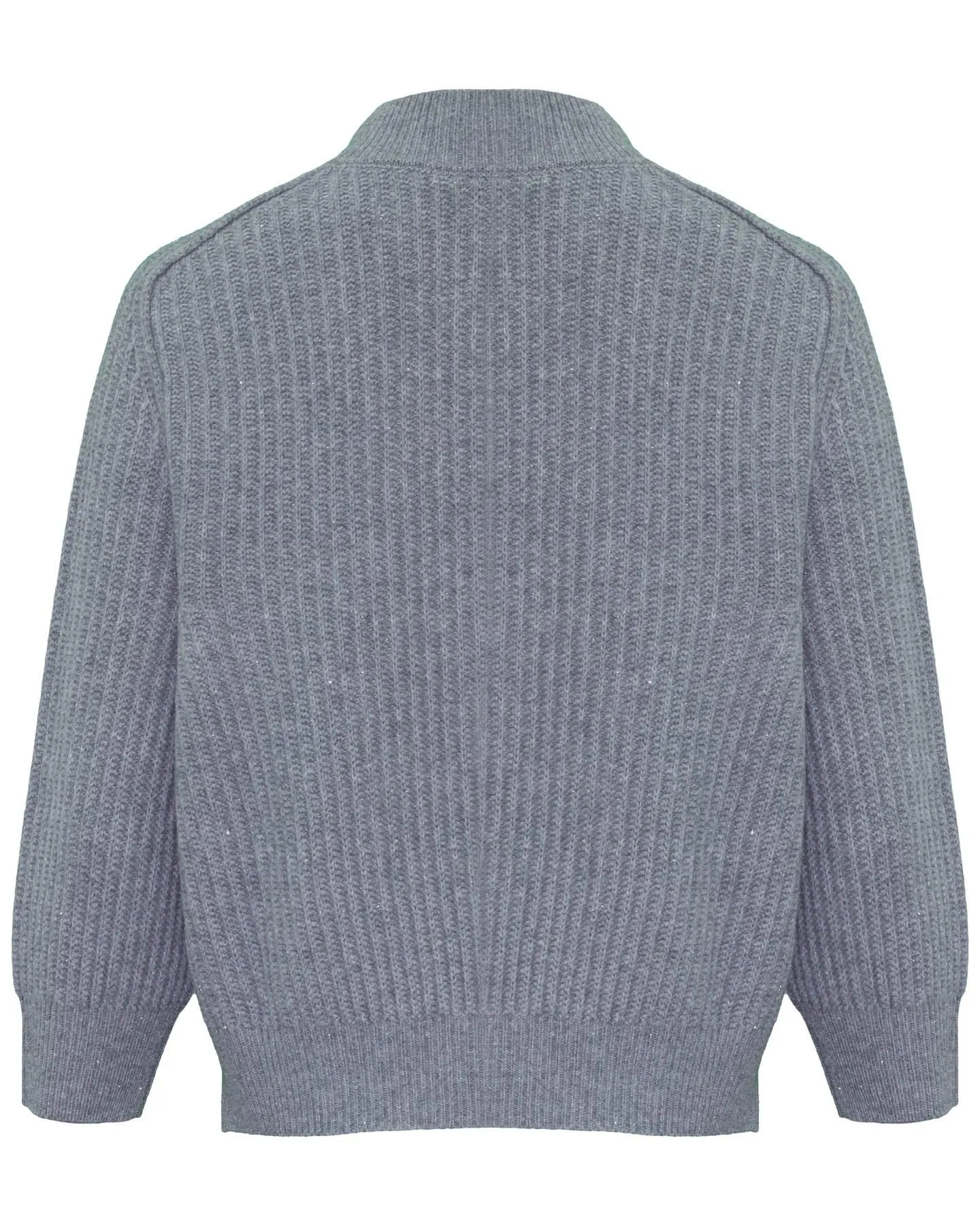 High Neck Wool Blend Pullover