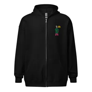 Ivan heavy blend black zip hoodie