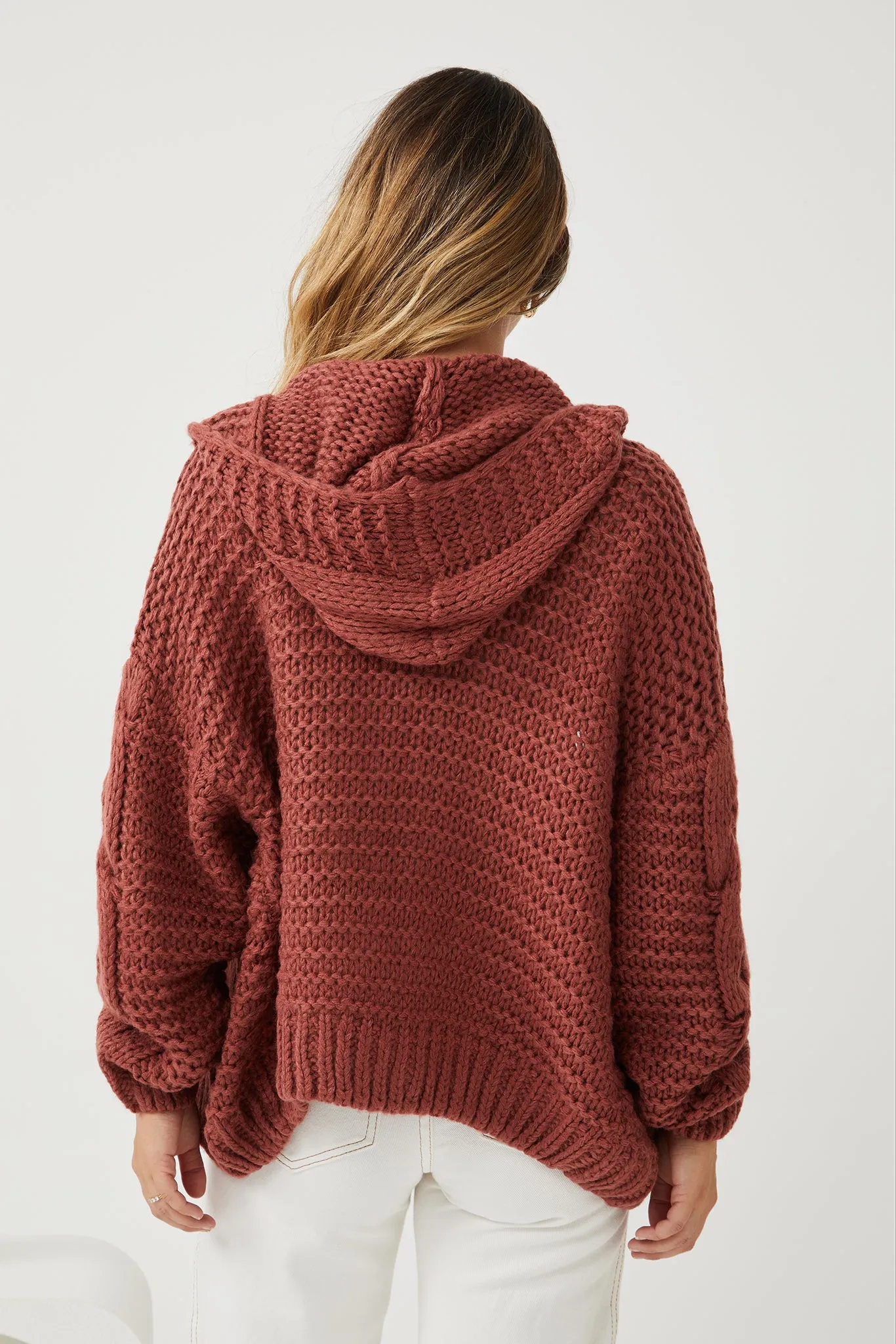 Jorja Cardigan - Dark Rust