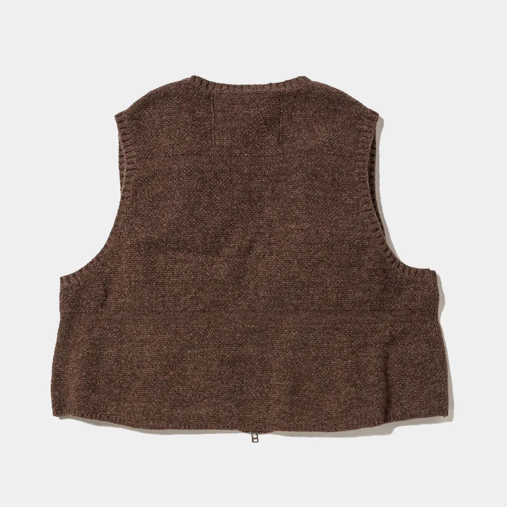 Knit Luggage Vest (Brown) / MW-KT23202