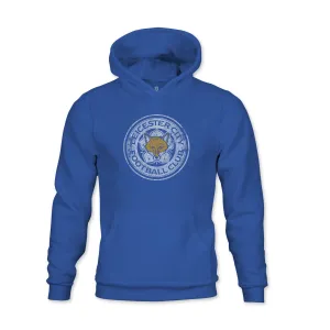 Leicester City FC Color Badge Youth Fleece Pullover Hoodie - Royal