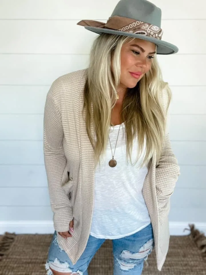 Lola Waffle Weave Cardigan