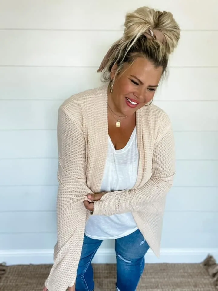 Lola Waffle Weave Cardigan