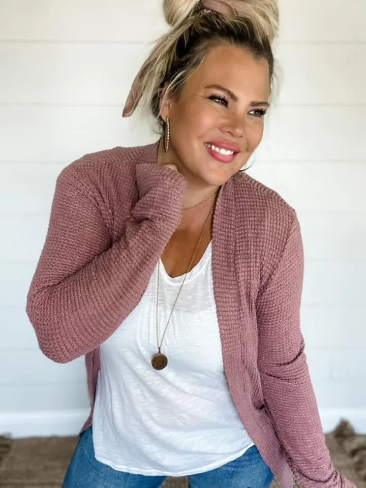 Lola Waffle Weave Cardigan