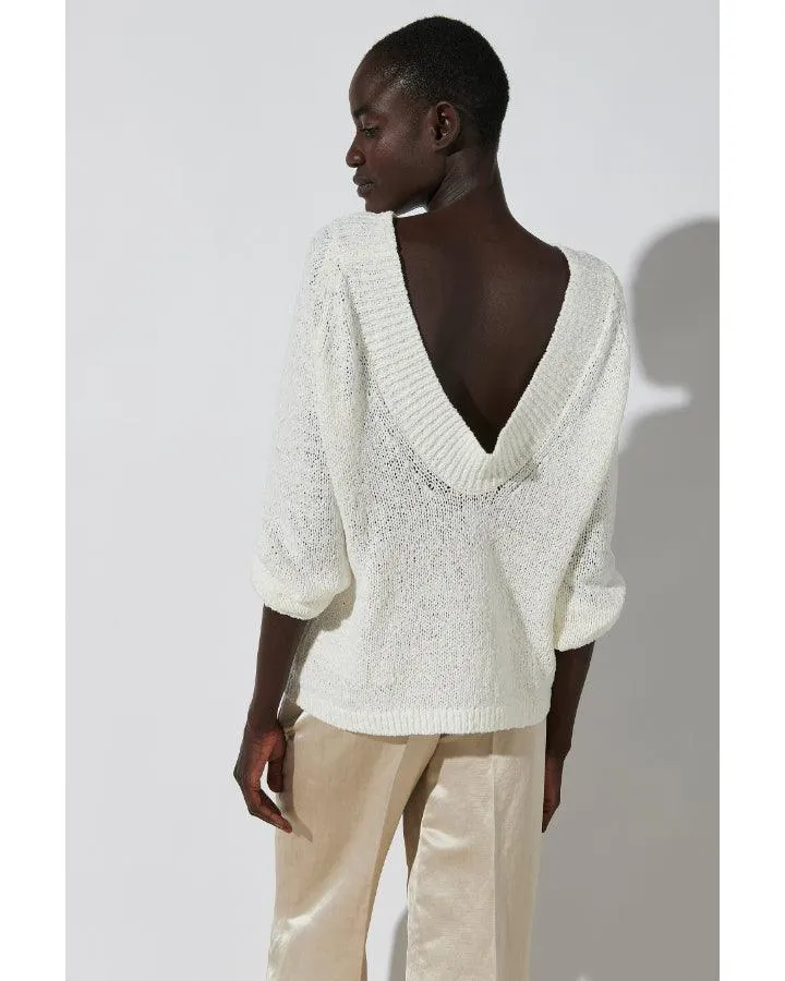 Loose Weave Low Back Sweater