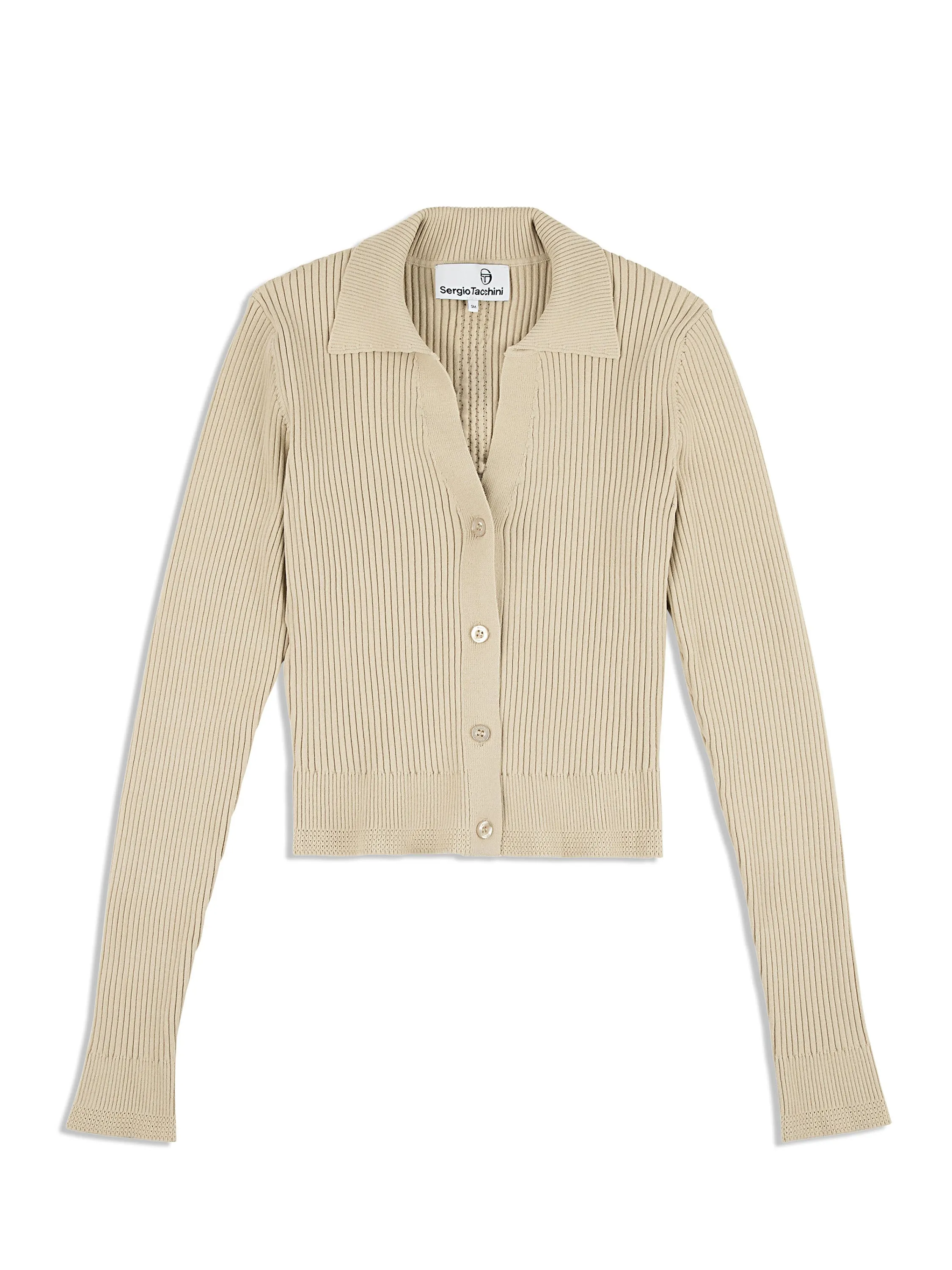 Magreta Rib Cardigan- Humus