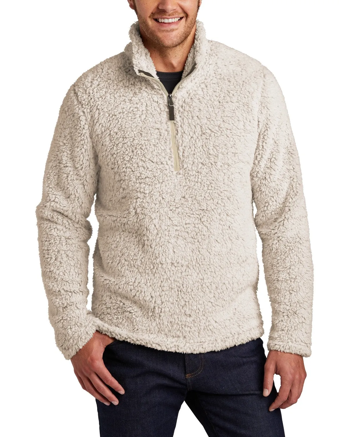 Men's Cozy Quarter Zip Fleece Pullover Sweater