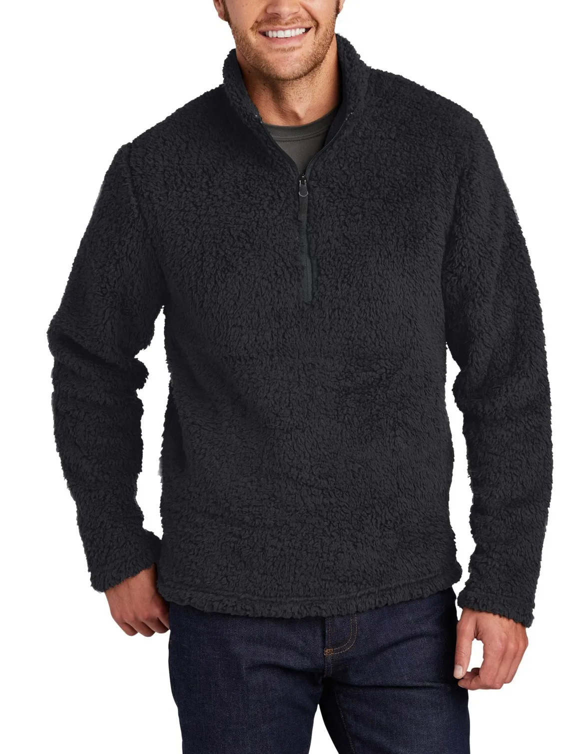 Men's Cozy Quarter Zip Fleece Pullover Sweater