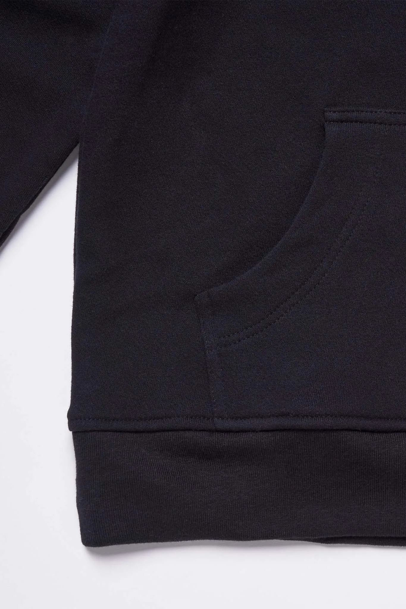 Men's Organic Hoodie Sweatshirt in Black