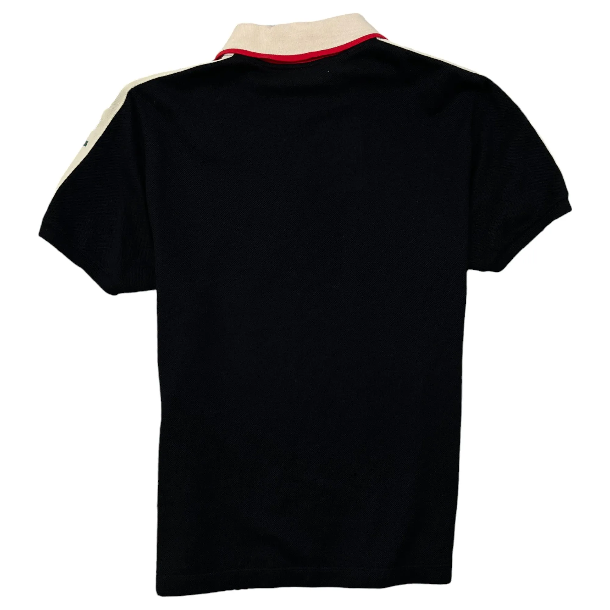 Men's Tape Logo Polo Shirt Black Size S