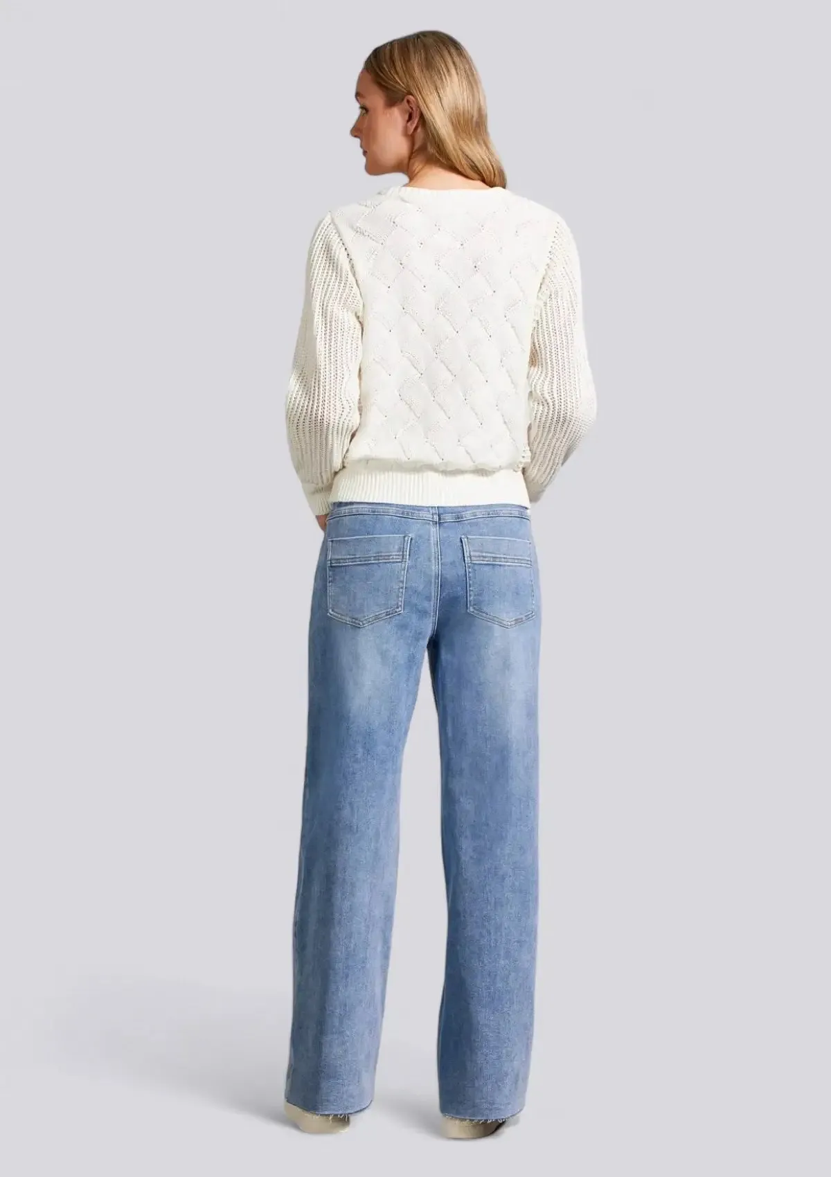 Mya Long Dolman Sleeve Sweater - Eggshell