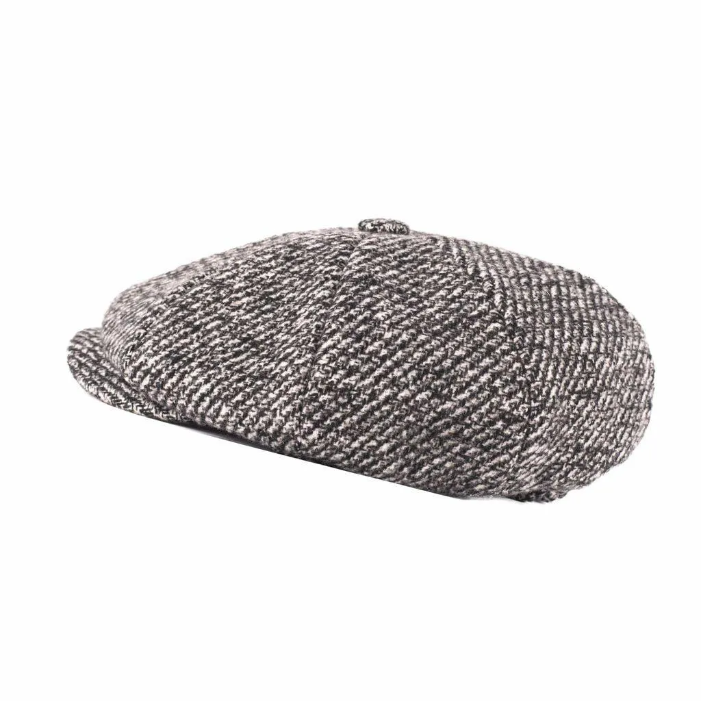 Newsboy Cap Chunky Herringbone