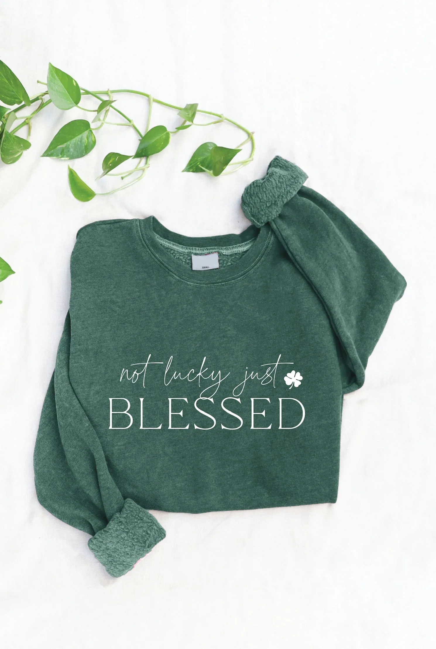 NOT LUCKY JUST BLESSED Women’s Sweatshirt