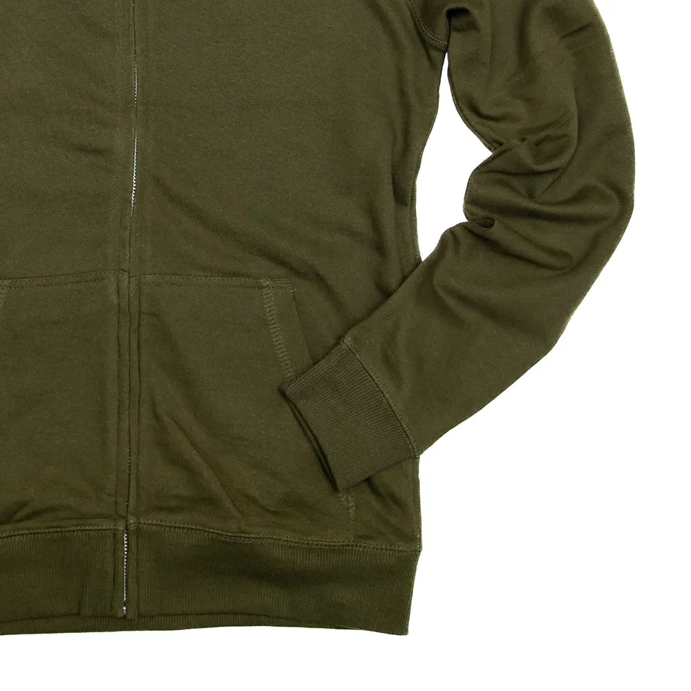 Pine Trees French Terry Zip Hood