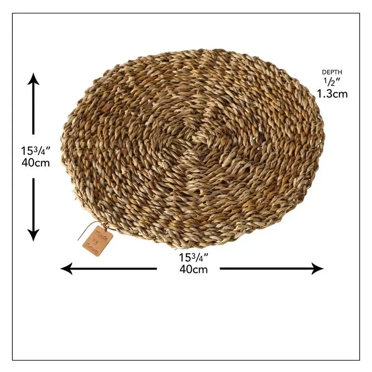 RATTAN NATURAL ROUND PLACEMAT