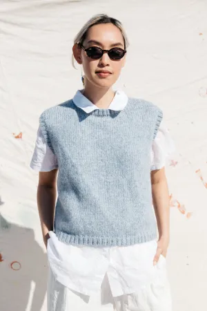 Sabine Sweater Vest- Powder