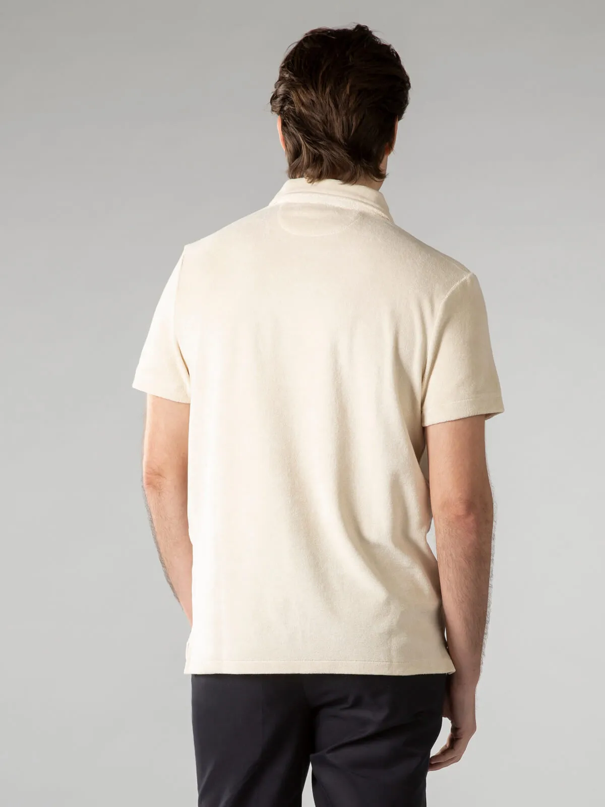 Shell Terry Towelling Polo Shirt